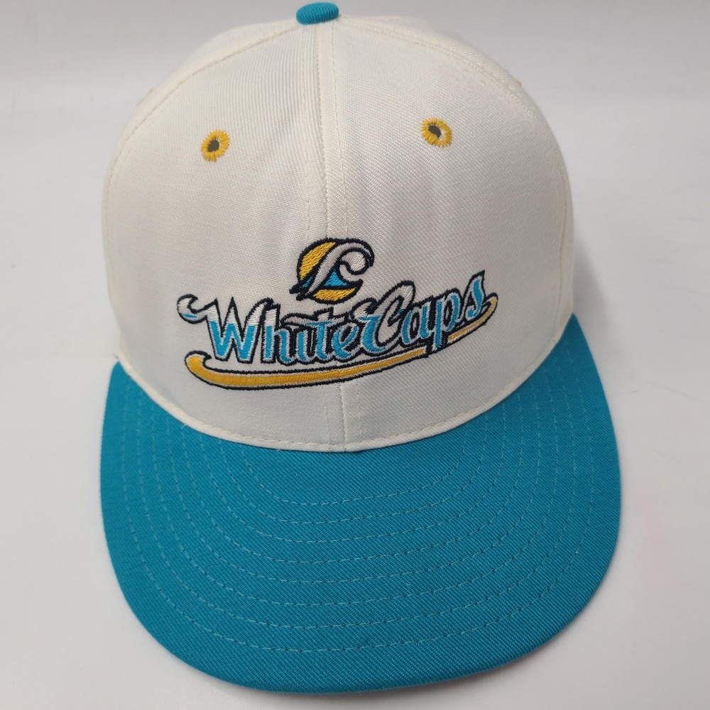 Vintage West Michigan‎ Whitecaps Hat Fitted 7 1/4 Pro Line White Blue MiLB Men